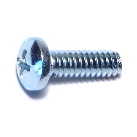 Midwest Fastener #10-24 x 5/8 in Phillips Pan Machine Screw, Zinc Plated Steel, 100 PK 07337